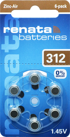 RAYOVAC Hörapparatsbatterier 312 8st