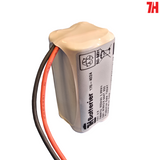 4.8V 600mAh NiMH AAA HT Fyrkant – Utan Kontakt, med 200mm Kabel för Nödljus & Brandlarm