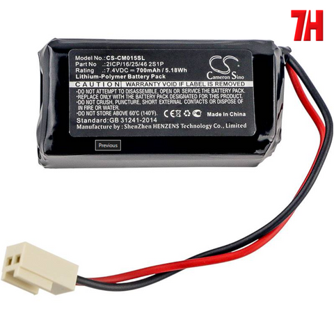 Cameron Sino CS-CM015SL – Nödljusbatteri 7.4V 700mAh Li-Po (175-8070 / EVE B0408)