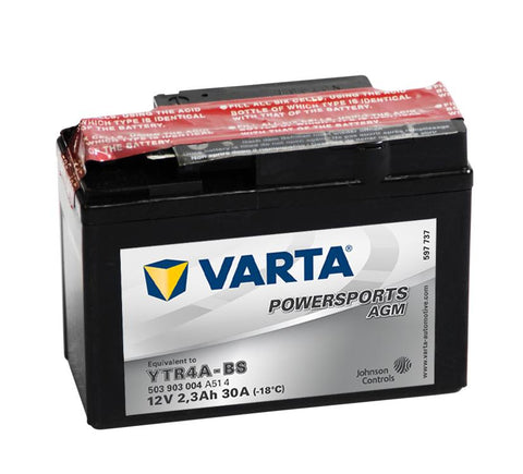 Varta Mc-batteri AGM YTR4A-BS 12v 3Ah