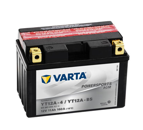 Varta Mc-batteri AGM YT12A-BS 12v 11Ah