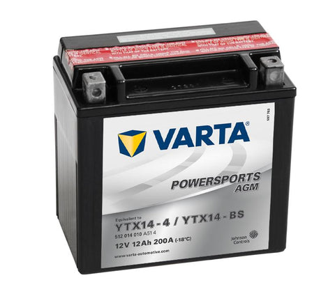 Varta Mc-batteri AGM YTX14-BS 12v 12Ah