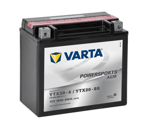 Varta Mc-batteri AGM YTX20-BS 12v 18Ah