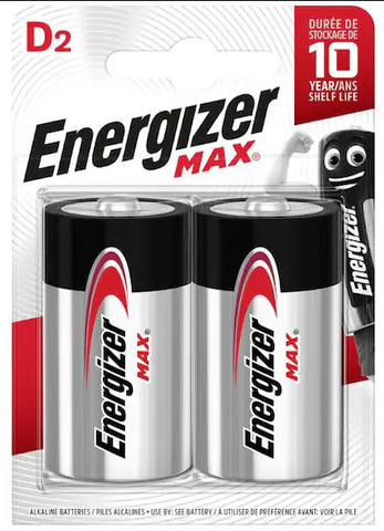 Energizer Longlife Power Alk D 2st
